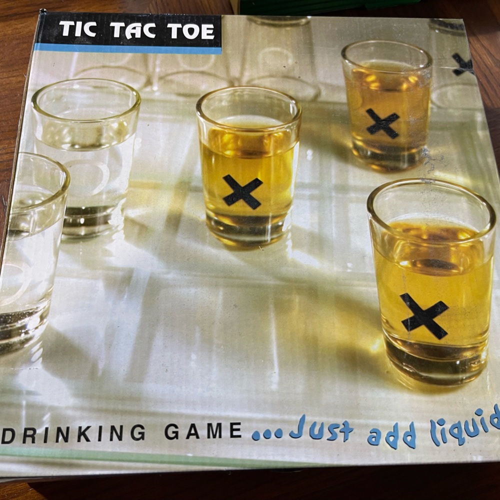 Tic Tac Toe Shot Glass Drinking game